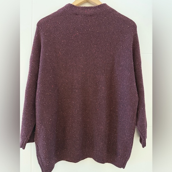 BNWT Denver Hayes 3/4 Sleeve Burgundy Sweater, size large. - Picture 6 of 9